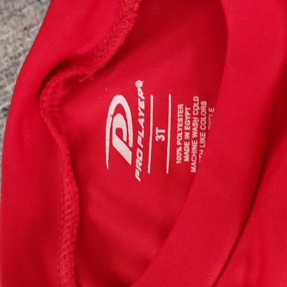 Pro Player two piece red and black shorts with tshirt in size 3T. - Picture 5 of 8